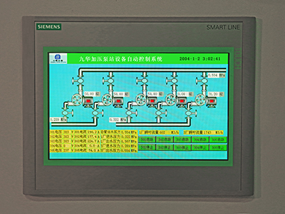 无负压加压泵站人机界面